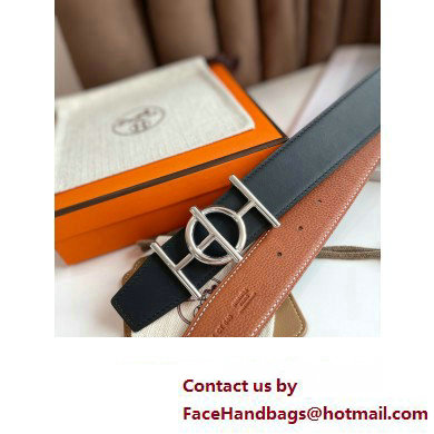 Hermes Ulysse belt buckle  &  Reversible leather strap 38 mm 03 2023